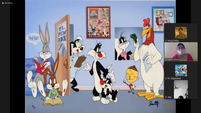 Dr Kavita Hotwani addressing the parents stressing about dental care during COVID 19