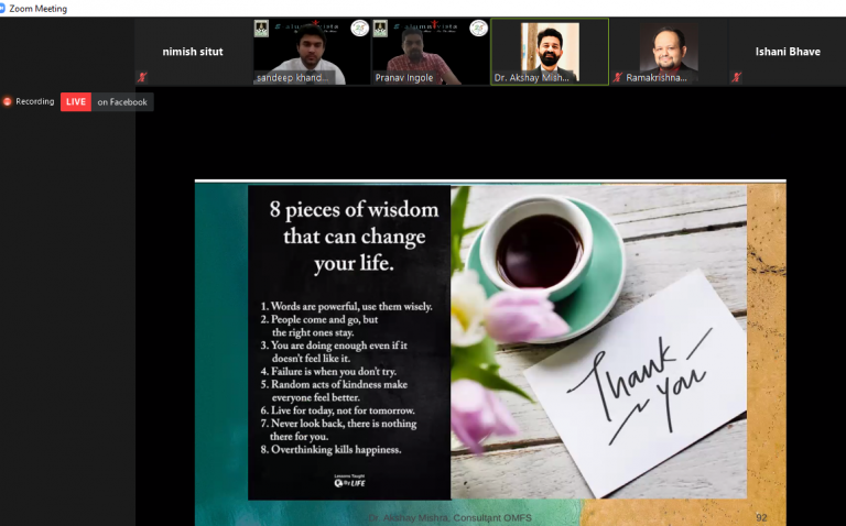 Dr. Akshay Mishra addressing the session