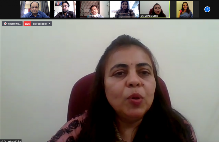 Dr. Vrinda Kolte Moderating the session
