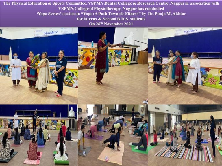 ‘Yoga Series’ Session on “Yoga A Path towards Fitness” by Dr.Pooja M. Akhtar