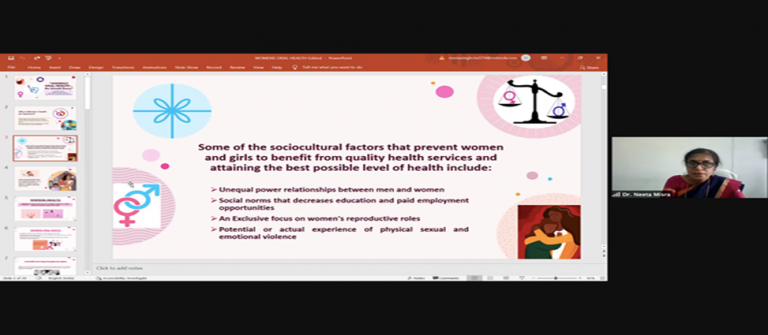 Women's oral health An untold story