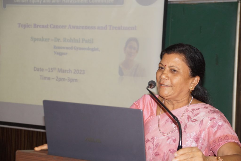 Dean dr Usha Radke expressing her views