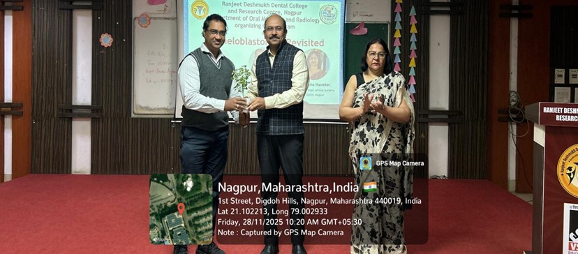 Felicitation of MSDC observer by Dean and HOD