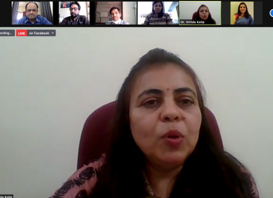 Dr. Vrinda Kolte Moderating the session